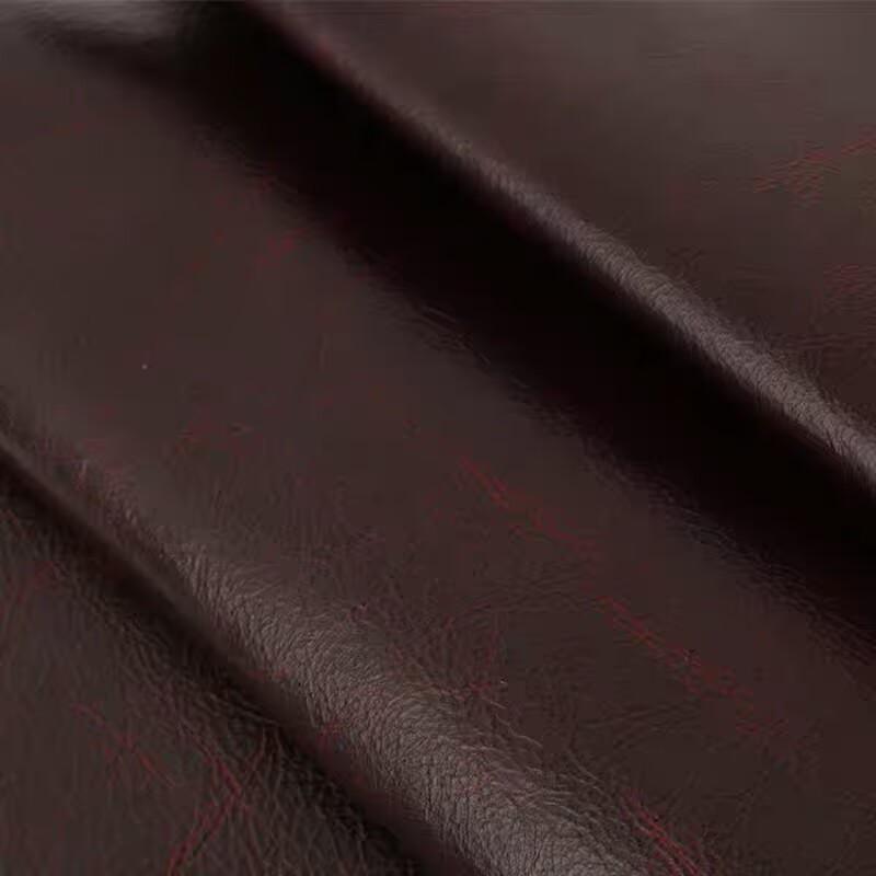 1.5mm Thick Coffee Colored Retro Color Changing Oil Wax Leather, Deep Brown Top Layer Genuine Leather, Handmade DIY Leather Good