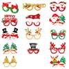 Christmas Glasses Santa Claus Xmas Tree Snowman Plastic Glasses Kid Gift Xmas Party Supplies Photo Props Christmas Decoration
