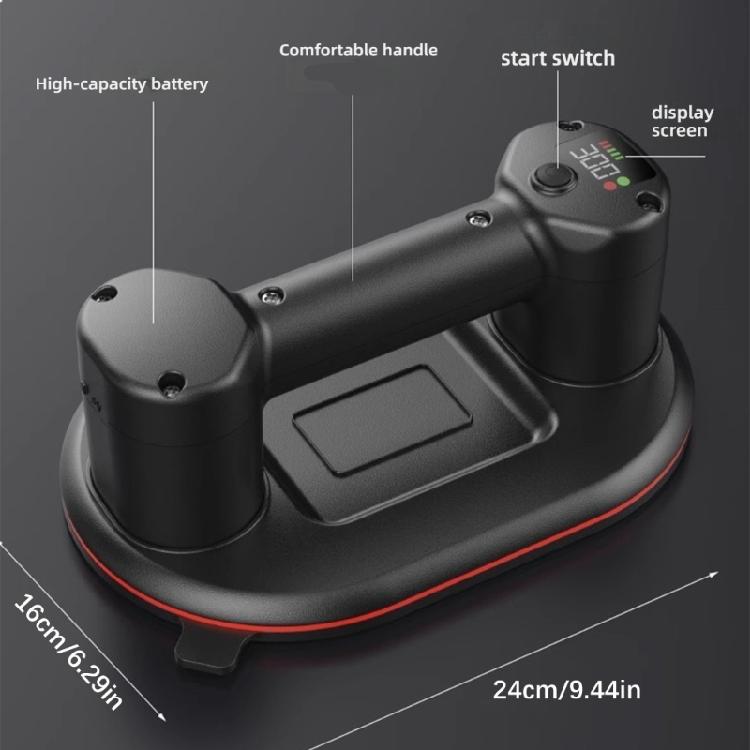 High Capacity 4000mAh Battery Suction Cup Lifter 660lbs Strength 10Inch Base Smooth Materials Handling