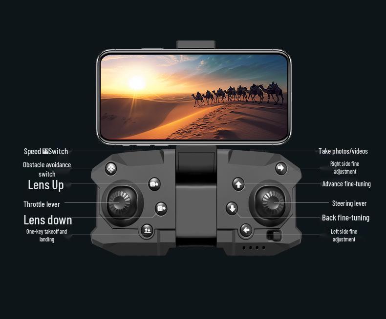 Brushless Optical Flow Positioning Drone with Intelligent Obstacle Avoidance and HD Camera, Long Battery Life, Remote Control Quadcopter.