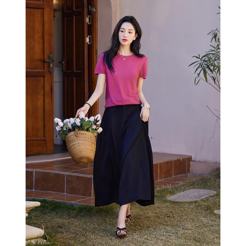 Demana Women's Summer Linen Lyocell Blend Knit Top