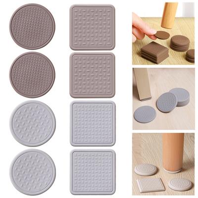 8PCS Mute Self-Adhesive Table Leg Caps Floor Protector Chair Feet Cover Furniture Leg Pad Sofa