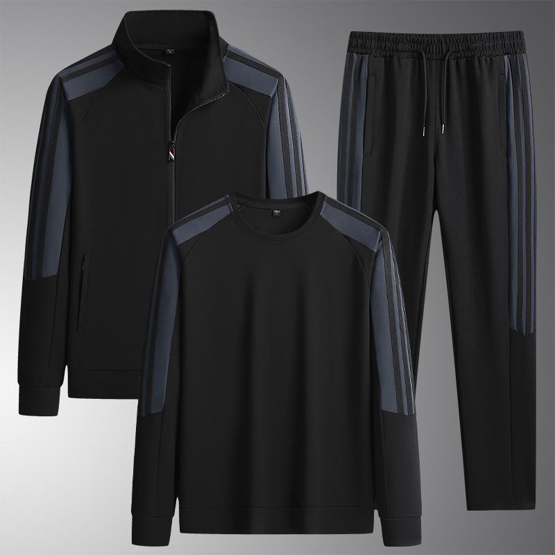Men's Tencel Cardigan Jacket & Pants Set - Casual Spring/Autumn Fashion Sportswear