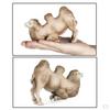 Bactrian Camel Model - Realistic Desert Animal Figurine for Preschoolers