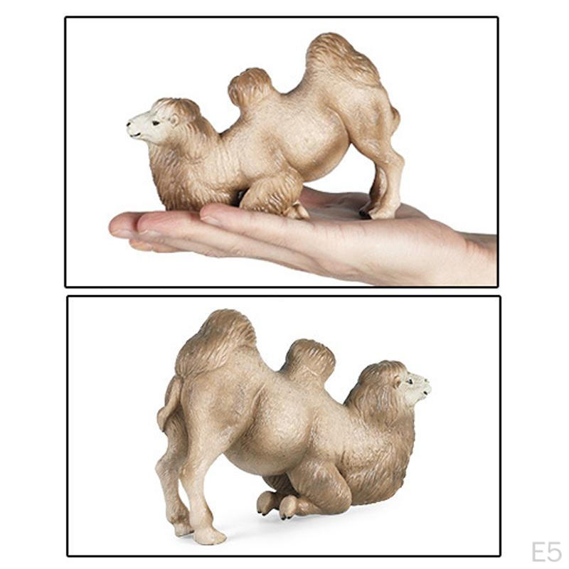 Bactrian Camel Model - Realistic Desert Animal Figurine for Preschoolers