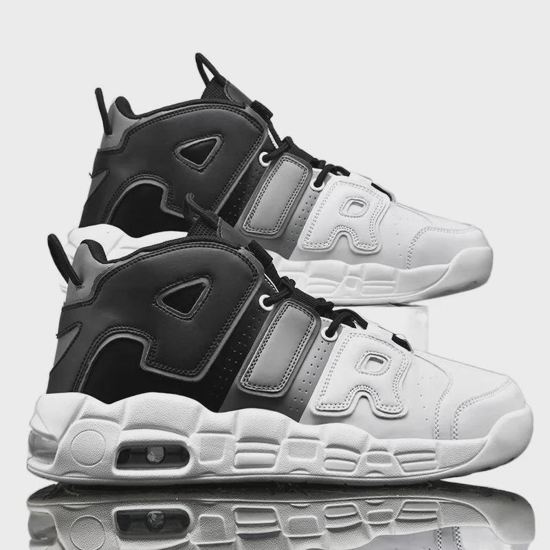 „Trendy na jaro/léto 2025, basketbalové boty se vzduchovým polštářem pro mládež – velká sportovní obuv pro volný čas“