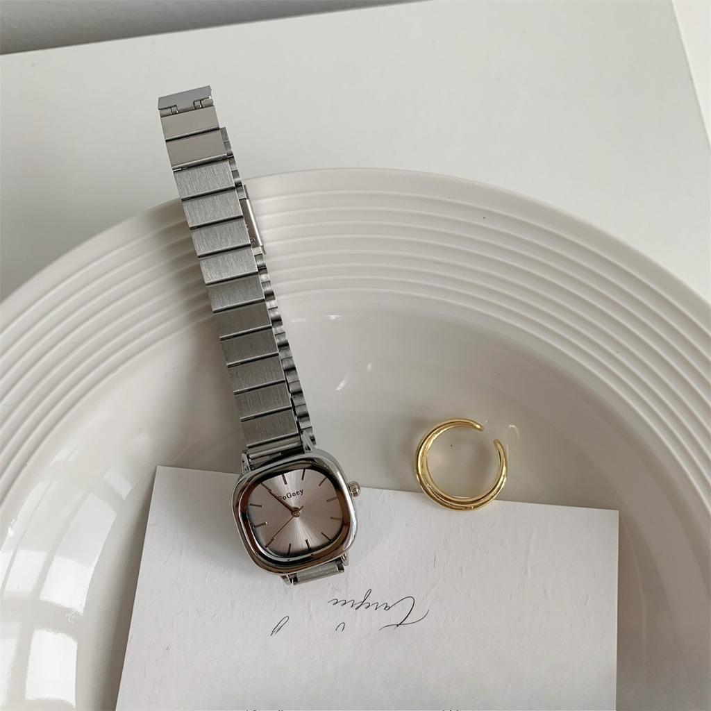 Chain Watch Female Student Simple Temperament Casual Style Folding Buckle Female Watch Quartz Watch