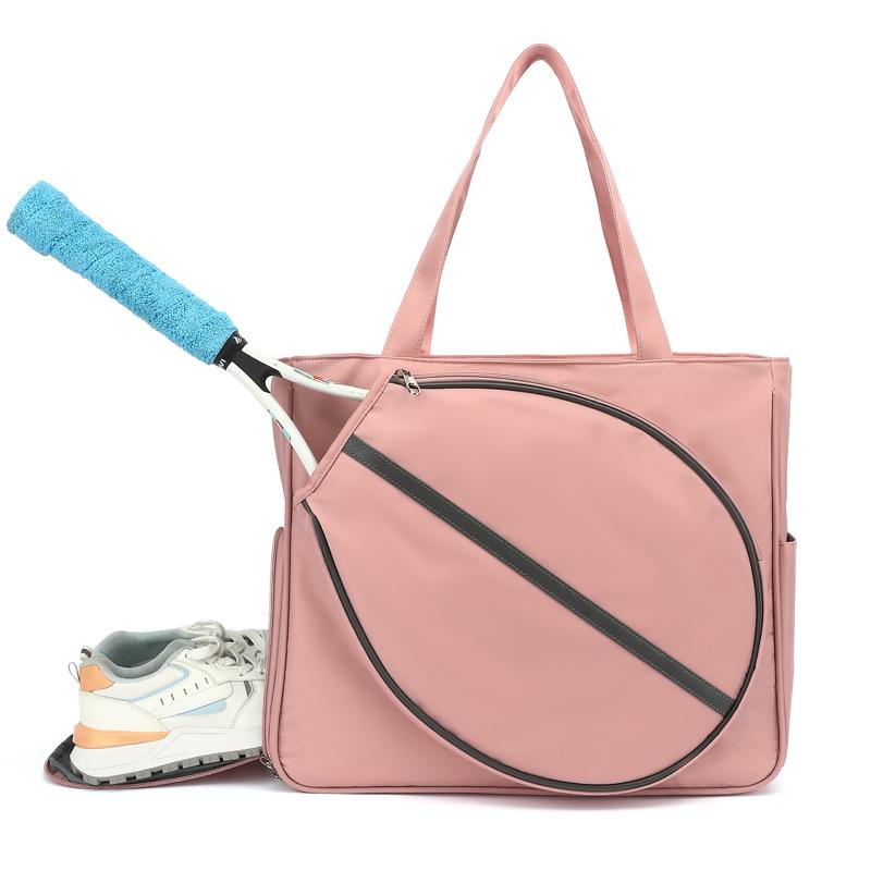 Spot Single Shoulder Tennis & Badminton Bag with Shoe Compartment, Large Capacity, Lightweight Sports Training, Professional Racket Bag