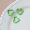 Macaron Color Heart Ring Keychain Clasp for DIY Jewelry, Bracelets, and Phone Chains