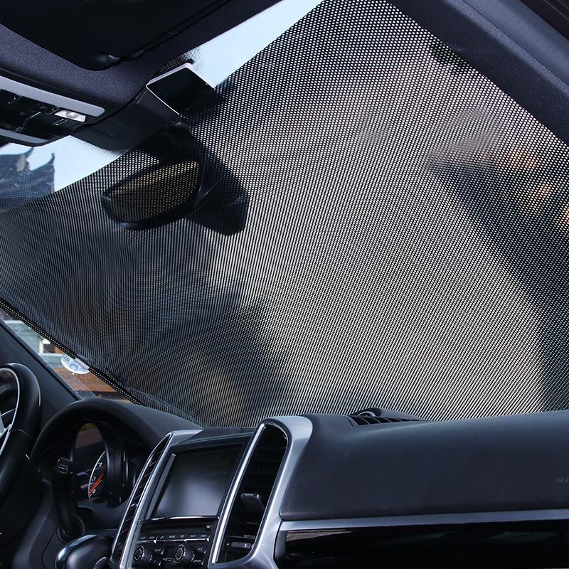 Car Suction Cup Blackout Curtains: Automatic Retractable Sunshade for Sun Protection and Heat Insulation