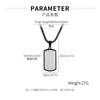 European American Personalized Necklace Men's Stainless Steel Simple Geometric Versatile Fashion Punk Style Titanium