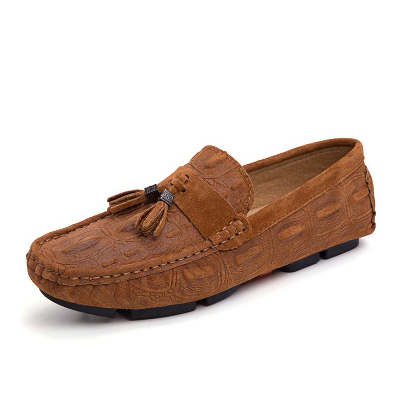 

2026 Designer Shoes Loafers Men Zapatos De Hombre Slip-On Mens Shoes Casual Male Red Driving Moccasins Suede Leather Loafer 38