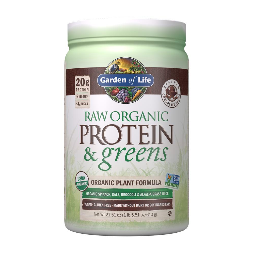 

Raw Organic Protein & Greens Powder Chocolate Cacao 20 Servings, 21.51 oz