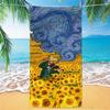 Ręcznik plażowy Van Gogh - Szybkoschnący, Odporny na piasek, Lekki z mikrofibry do pływania, jogi, podróży, na siłownię