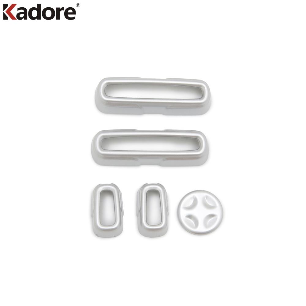 For Honda CRV CR-V 2017-   Wood Grain Car Seat Adjustment Button Cover Trim Sticker Interior Molding Accessories