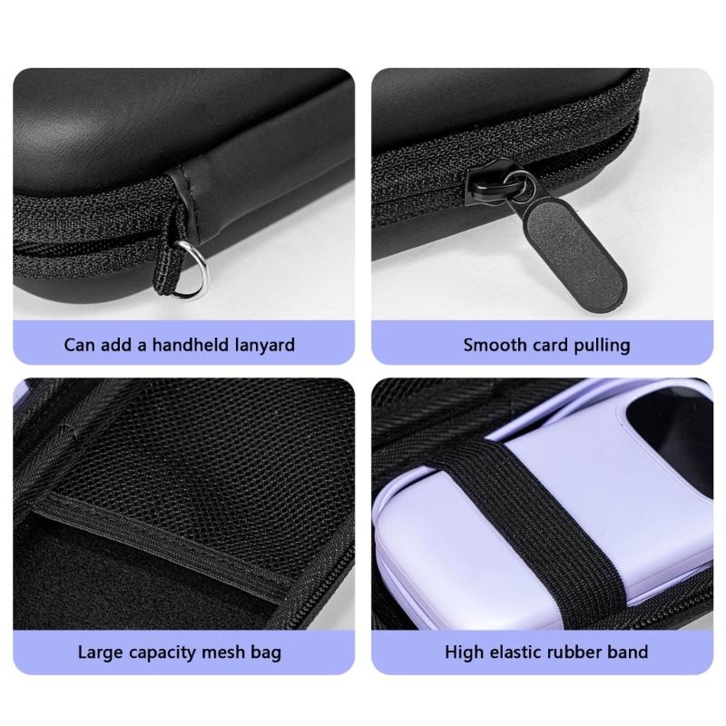 Charger Storage Bag Durability EVA Case with Meshed Pocket and Elastic Straps For Secure Travel Organization