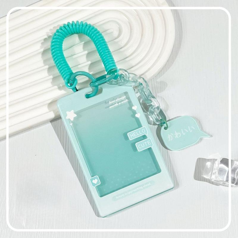 Waterproof Cartoon Plastic Card Cover Women's Kids Bus Credit ID Name Business Working Bank Card Badge Holder Protective Cover