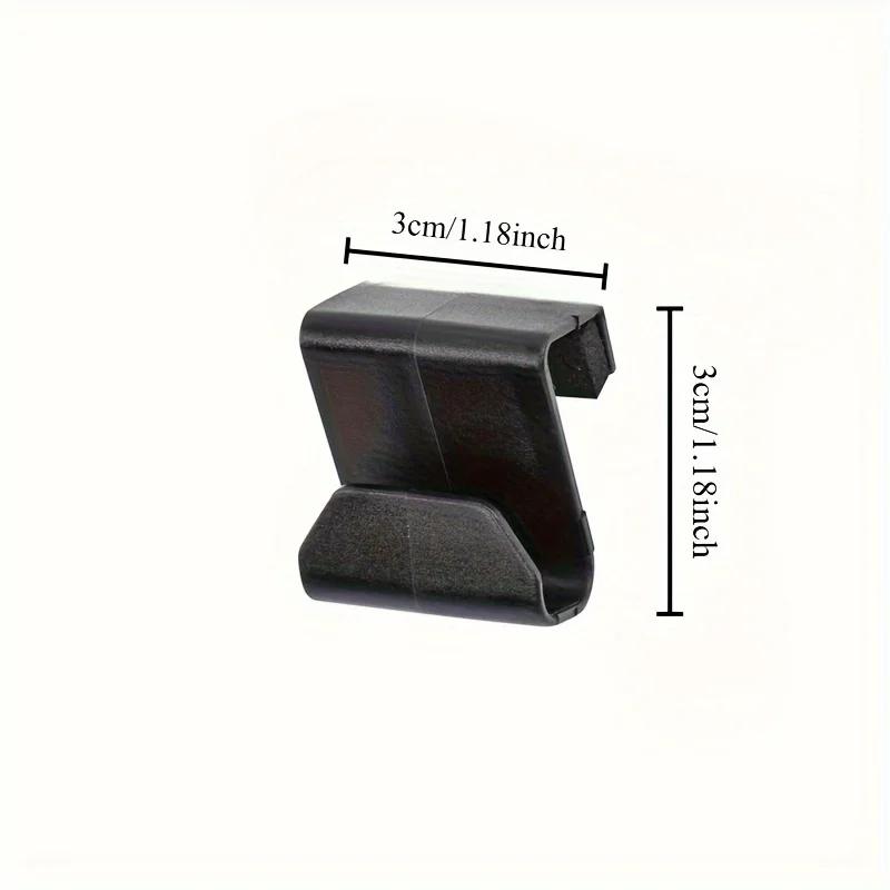 Durable Plastic Car Storage Hook, Streamlined Wall-Mounted Organizer for Car Glove Box & Interior Accessories