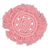 4pcs Cotton Thread Woven Drink Coasters with Tassel Round Pure Color Elegant   Lipstick Pot Pads Mats