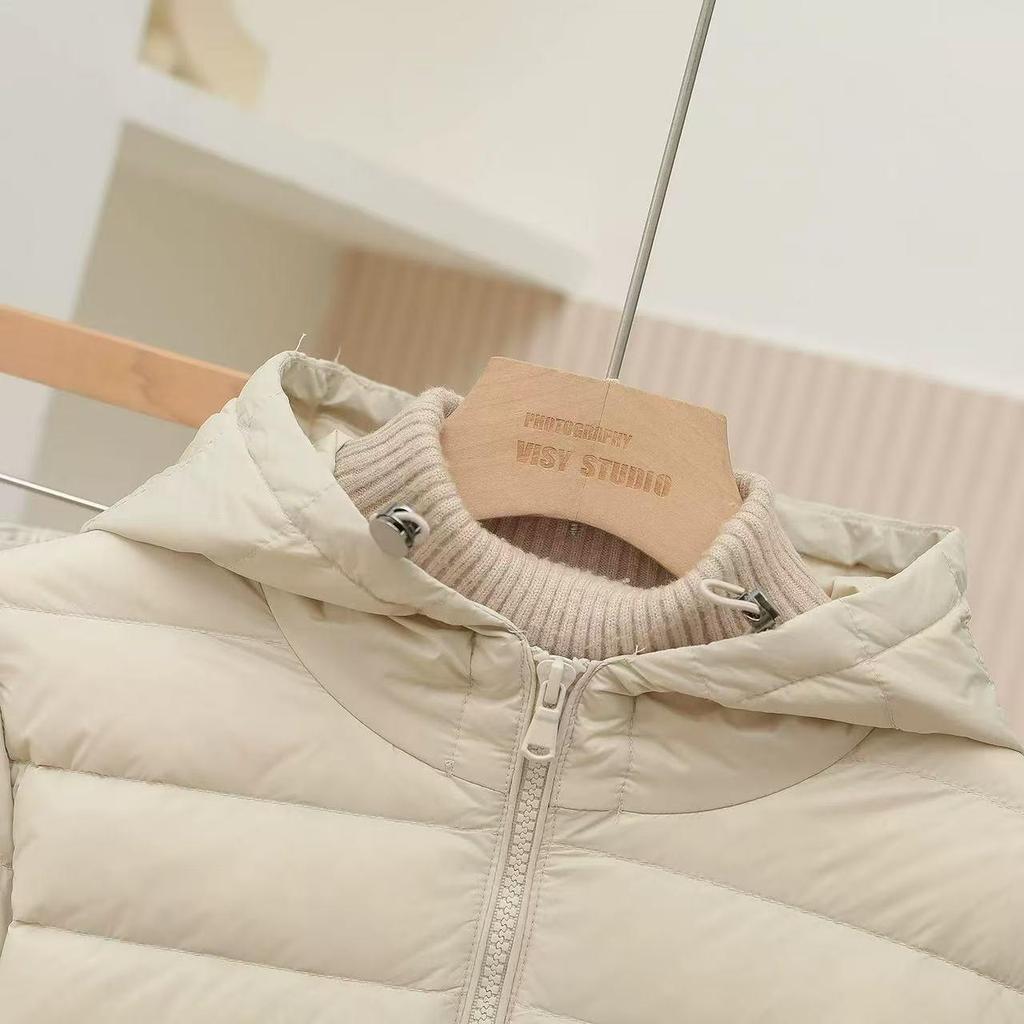 New Women's Lightweight Hooded Down Jacket - Warm, Versatile, Casual Outerwear for Autumn/Winter