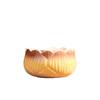 Gradient Lotus Shaped Ceramic Succulent Pot Breathable Coarse Pottery Flower Pot for Home Office Desktop Decor