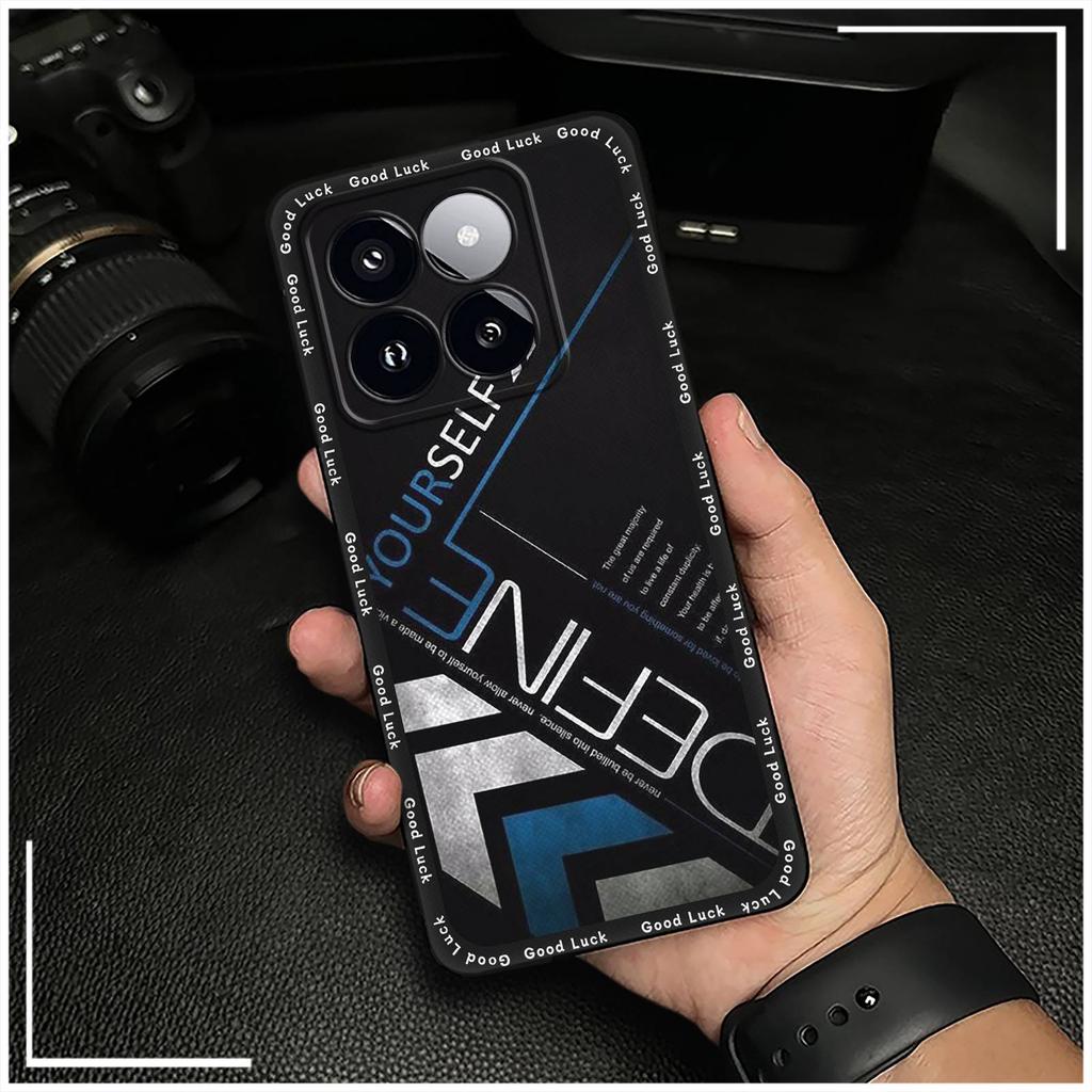 Silicone TPU Phone Case For Xiaomi 14T Pro Cartoon Protective Cute Anti-dust Shockproof Durable Soft Case Graffiti