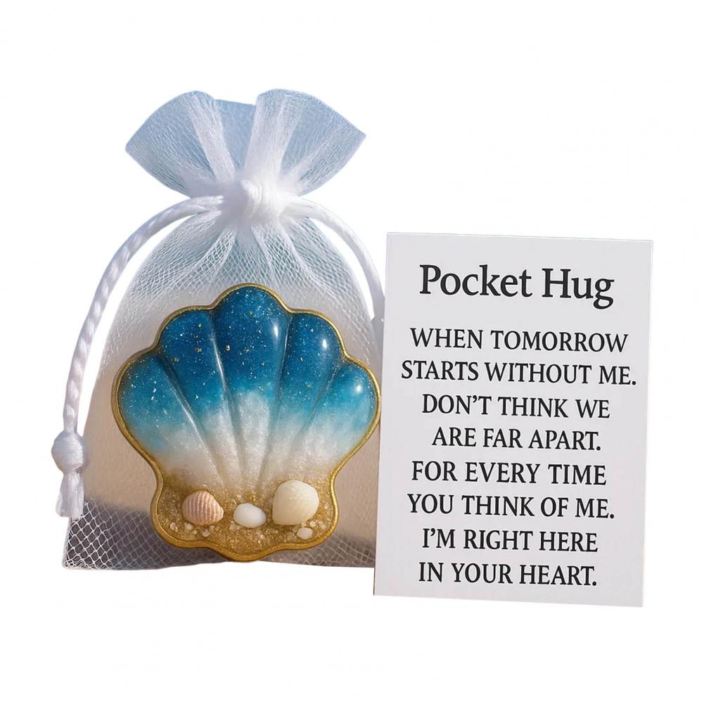 Resin Pocket Hug Pocket Hug Card Inspirational Pocket Hug Resin Token with Positive Card Mini for Emotional for Encouragement