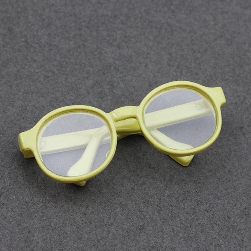 High Quality 6.5/9cm Transparent Plastic Glasses for 1/8 1/6 1/3 1/4 BJD for Labubu MSD SD Plush for EXO Doll Sun Glasses