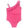9198 Kids Girls Katseye Print Ruffle Swimsuit Swimming One-piece Bodysuit Swimwear