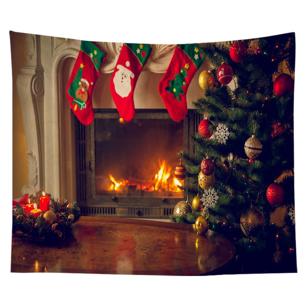 Home Decoration Tapestry Christmas Atmosphere Decoration Tapestry Room Living Room Wall Decor Backdrop Cloth