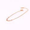 Trendy Stainless Steel Green Marquise Zircon 18K Gold Plated Adjustable Unisex Charm Gift Bracelet