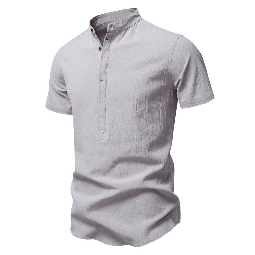 Summer New Casual Shirt Men Short Sleeve