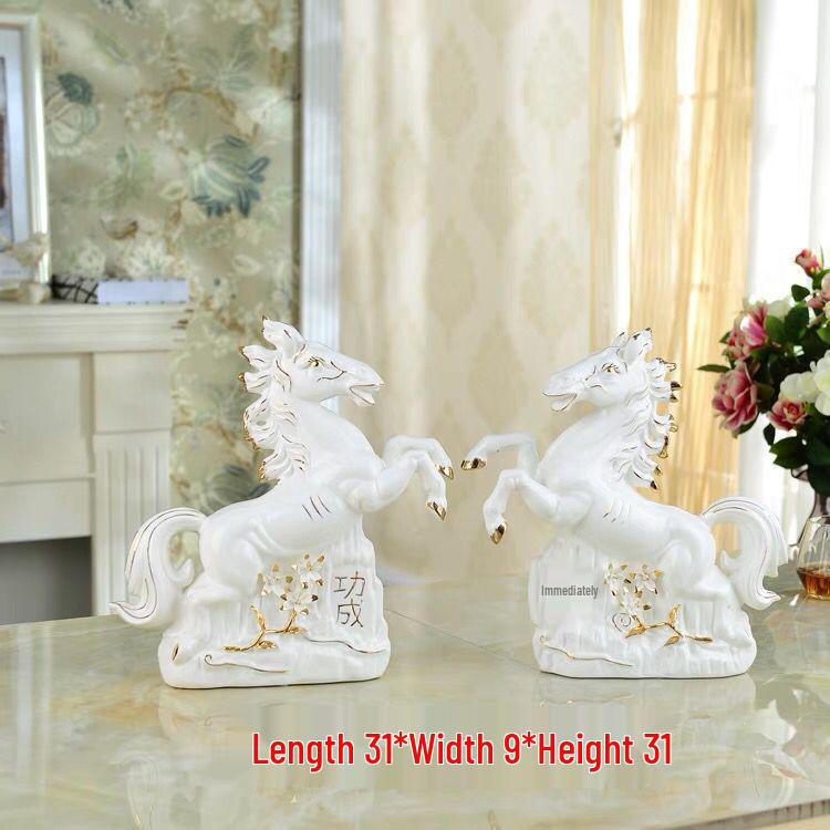 Ceramic Swan Ornaments: Elegant Home Decor for Living Room, Wine Cabinet, or Wedding Gifts