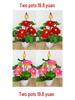 Artificial Lotus Flower Set for Buddhist Offerings - Silk Fake Flowers In Small Pots for Home Decoration