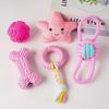 Cross-Border Pet Chew & Teaser Toy for Dogs & Cats – Teething, Training, Amusement: Small Dog Cloth Rope Knot.