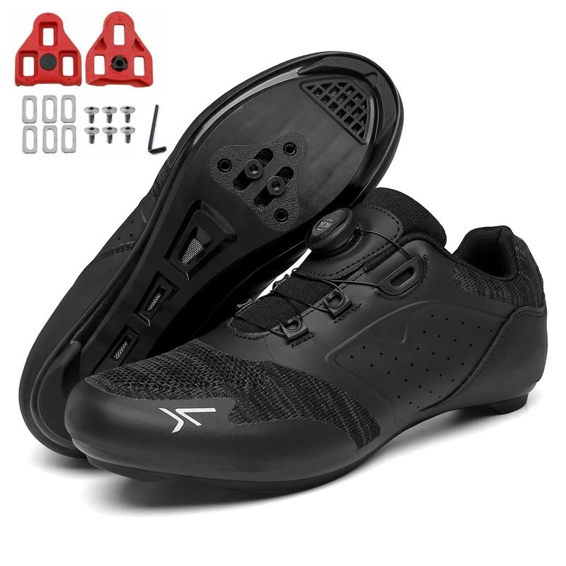 Cycling Shoes Men Breathable MTB Cleat Shoes Self-Locking Racing Road Bike SPD Shoes Lightweight Bicycle Sneakers Large Size 49