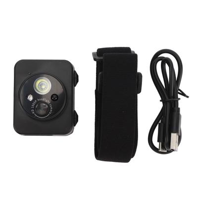Head Mounted Action Camera 2MP 1080P 45 Degree Adjustable Intelligent Sensing LED Headlamp Head Mounted Wearable Body
