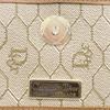 Dior Honeycomb Pattern Shoulder Bag vintage beige PVC Women Used