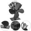 Fireplace Fan for Wood Burning Fireplaces Operating On Heat Energy To Quietly Circulate Warm Air and Increase Heating Efficiency