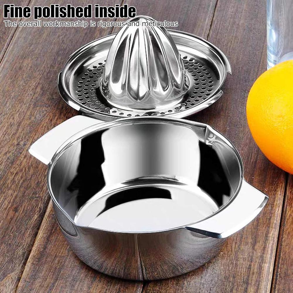Mini stainless steel manual lemon juicer, orange extruder, fruit press, household juicer, suitable for a variety of citrus fruit