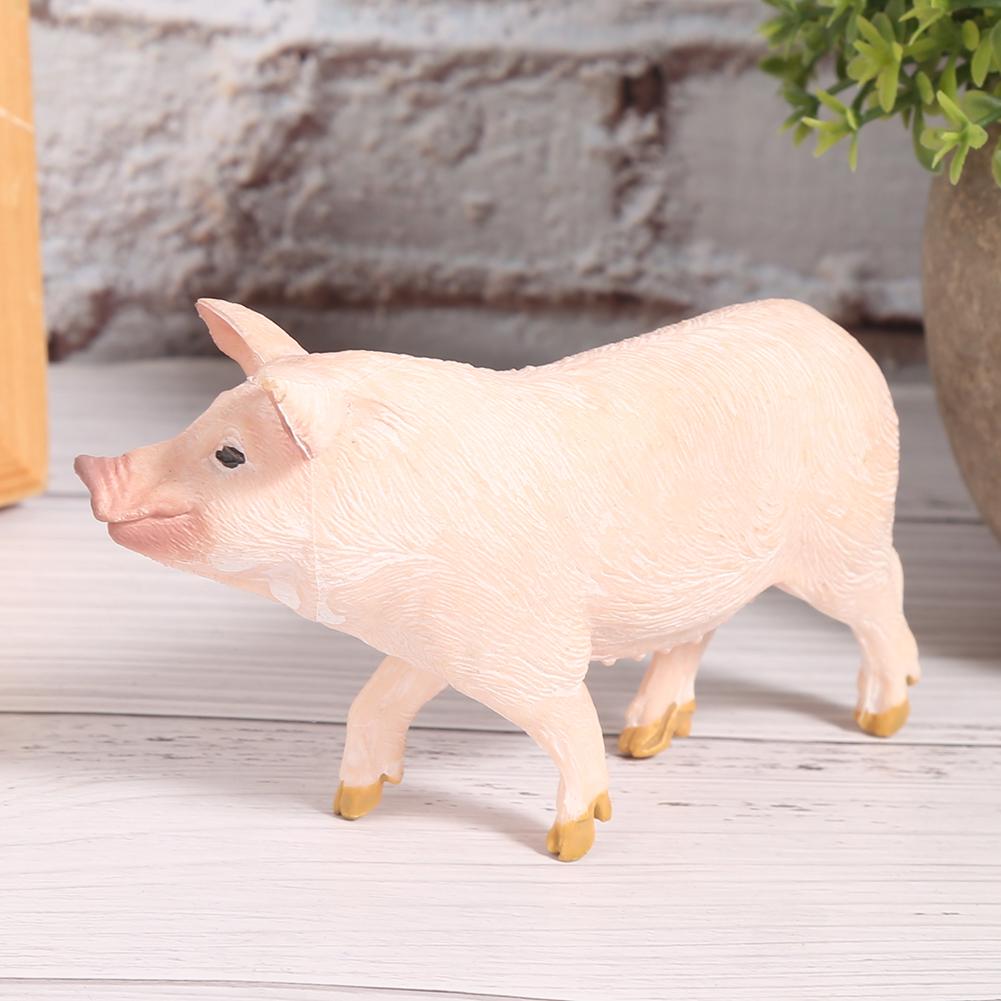 Kid Educational Toy Cute Animal Model Simulation Pig Miniature Home Decor