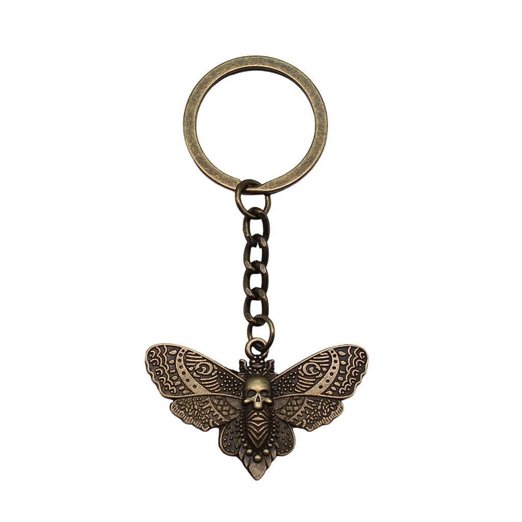 Breloc cu Charm Libelulă și Albină Pandantive Fluture Inel pentru Chei Inel de 28mm