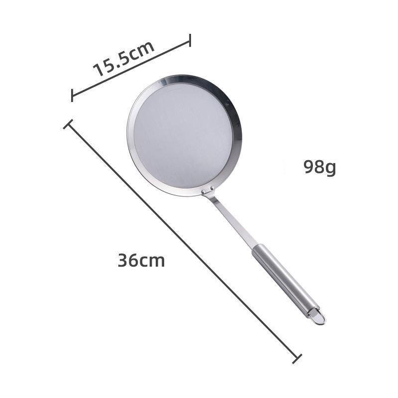 

HANYANG 304 Широкая боковая круглая стальная ручка ситечко для утечки из нержавеющей стали Кухонные принадлежности Посуда Воронка Воронка Горячий горшок для супа