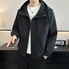 Men's Handsome Hooded Jacket - Simple Loose Fit for Spring/Autumn 2026