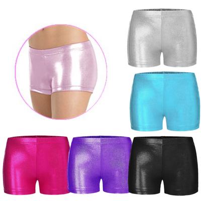 Girls Gymnastic Ballet Dance Shorts Solid Color Short Pants for Kid