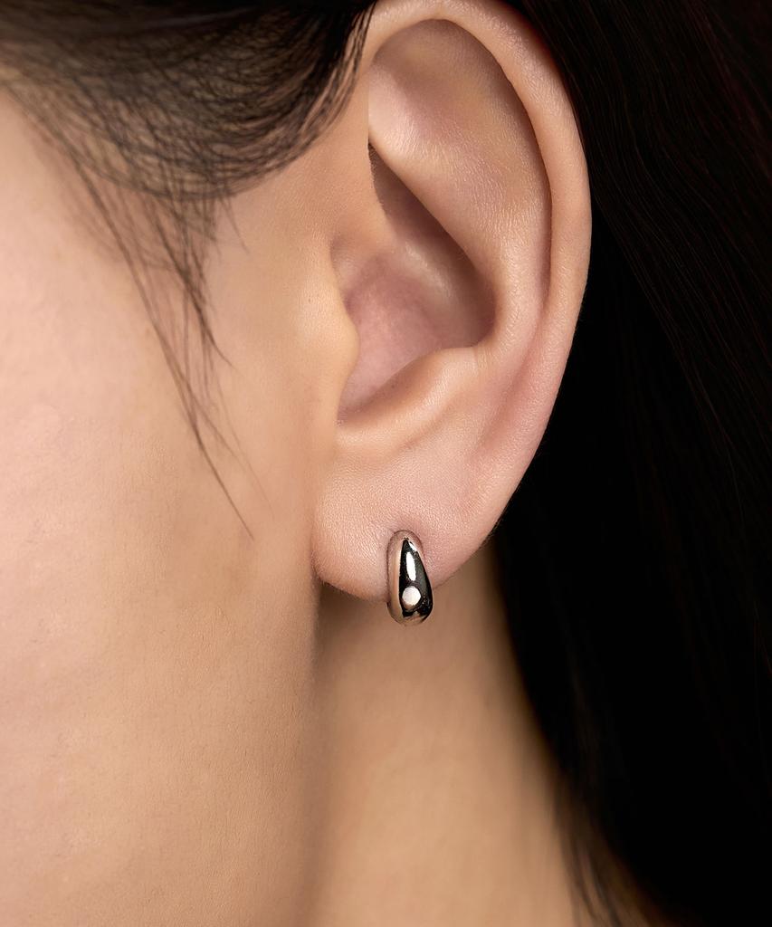 Lloyd 925 Silver Teardrop One-Touch Ring Earrings (S) Lles26213S