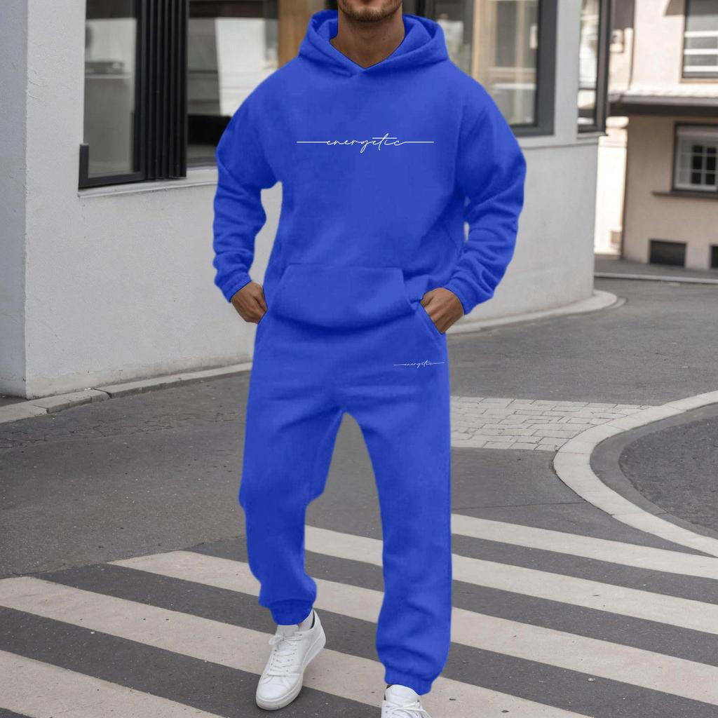 Unisex Zimní Tištěná - Podšitá Mikina a Tepláky Sada Volný Střih Sladěná Pár Tracksuit pro Volný Čas