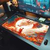 Fox Large Gaming Mousepad XXL Gamer Mouse Pad Office Long Table Accessories Mouse Mat Kawaii Desk Mat For Girl Decorates Bedroom