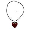 Heart Shaped Pendant Necklace For Girls Fashion Hip Hop Alloy Chain Jewelry Gift