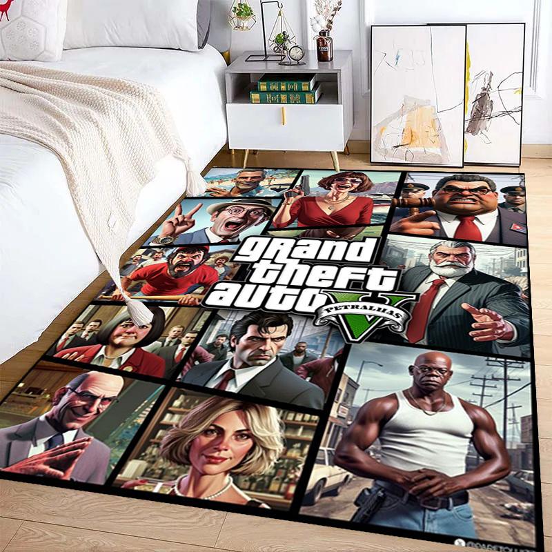 Vibes Vice City carpet printing Home Decor Art Protective pad Bathroom mat